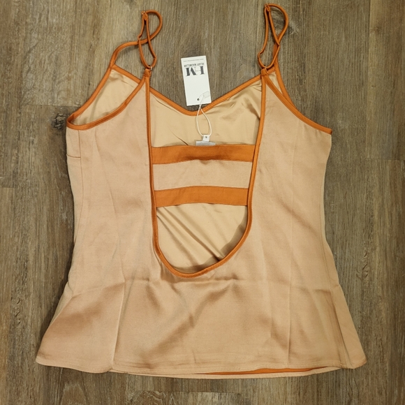 Hilary Macmillan Peach Adjustable Strap Camisole size small - Picture 6 of 9